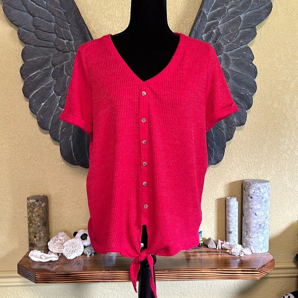 Lily Morgan Tee Shirt With Front Tie